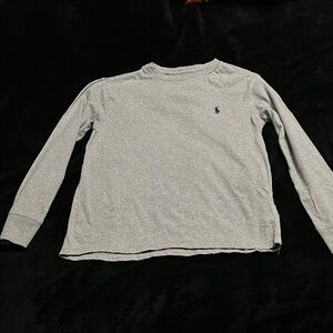 Polo by Ralph Lauren Gray Long Sleeve Kids Tee